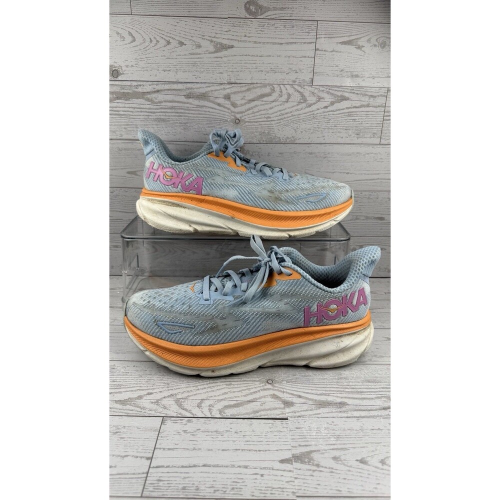 Hoka One Clifton 9 Running Shoes Womens Sz 8 B Sneakers Athletic Walking #588